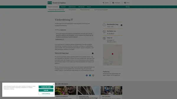 Vårdavdelning 37 Geriatriks sjukhus