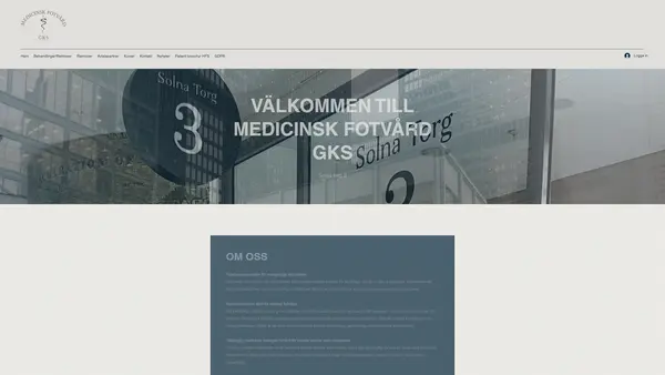 Medicinsk Fotvård GKS, Solna