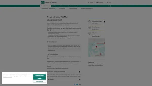 Vårdavdelning intermediärvård IMA, Danderyds sjukhus