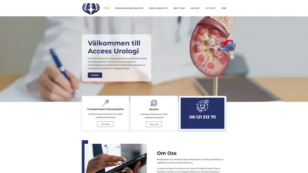 Access Urologi dagkirurgi öppenvård logo
