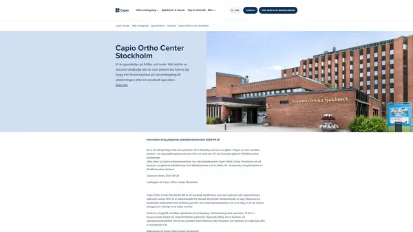 GHP Ortho Center Löwenströmska, Upplands Väsby