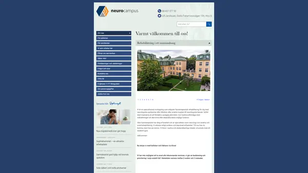 Neurocampus Rehab-Sara Östhols specialiserad fysioterapeut, Östermalm