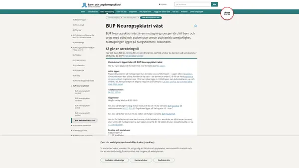 BUP Neuropsykiatri Väst 1