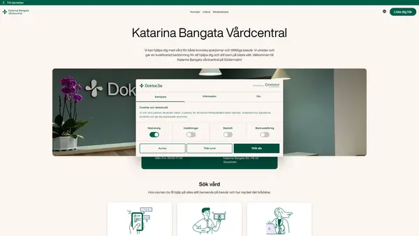 Doktor.se Katarina Bangata Vårdcentral, Södermalm