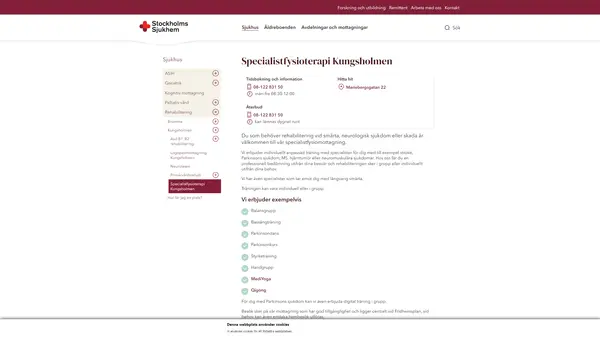 Specialistfysioterapi Kungsholmen - Maja Eder, Stiftelsen Stockholms Sjukhem