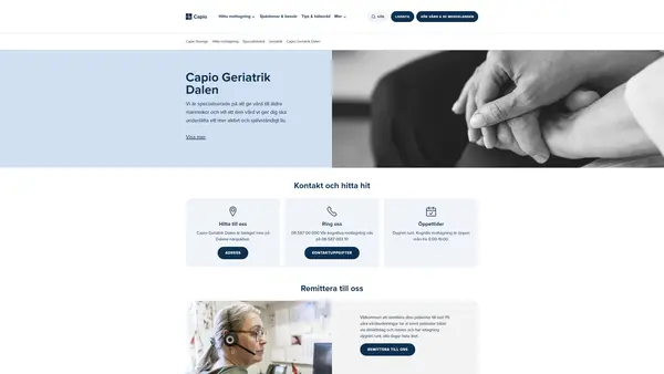 Capio Dalengeriatriken Förstärkt utskrivning