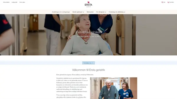 Geriatrik avdelning 2, Ersta sjukhus