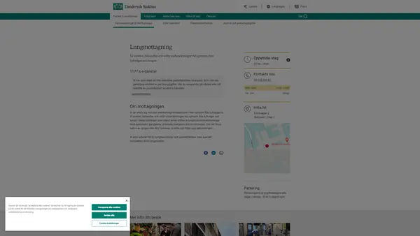 Lungmottagning, Danderyds sjukhus