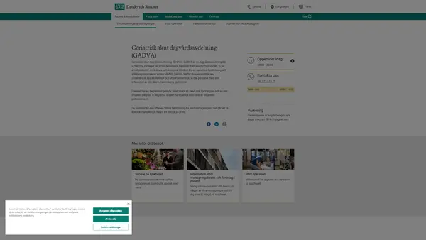Geriatrisk akut dagvårdsavdelning GADVA, Danderyds sjukhus