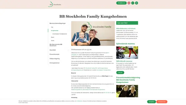 Min barnmorska BB Stockholm, Kungsholmen