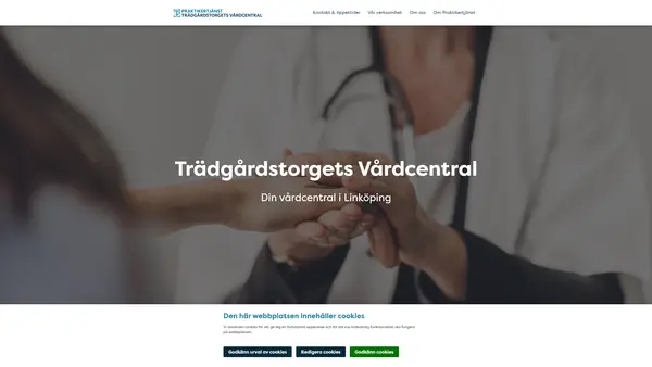 Trädgårdstorgets vårdcentral Praktikertjänst logo