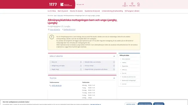 Allmänpsykiatriska mottagningen barn och unga Ljungby, Ljungby