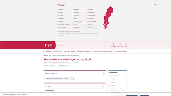 Akutpsykiatriska avdelningen vuxna, Växjö