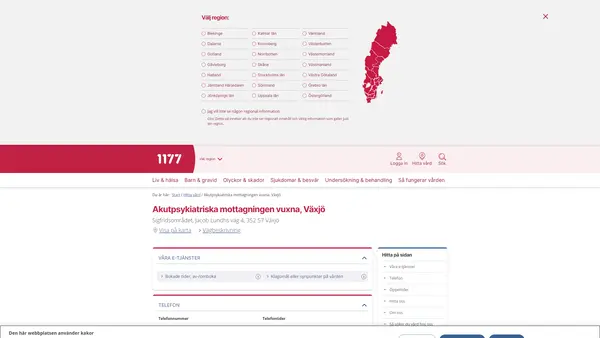 Akutpsykiatriska mottagningen vuxna, Växjö