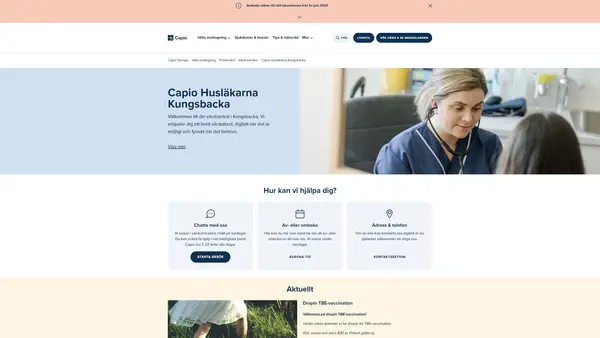 Barnhälsovårdspsykologmottagningen Capio Husläkarna Kungsbacka