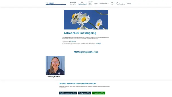 Astmamottagningen Neptunuskliniken, Varberg