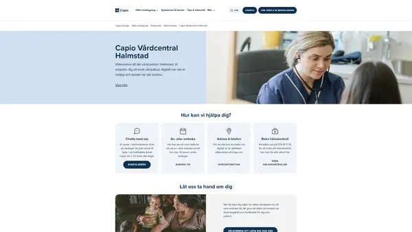 Vaccinationsmottagningen Capio Vårdcentral Halmstad