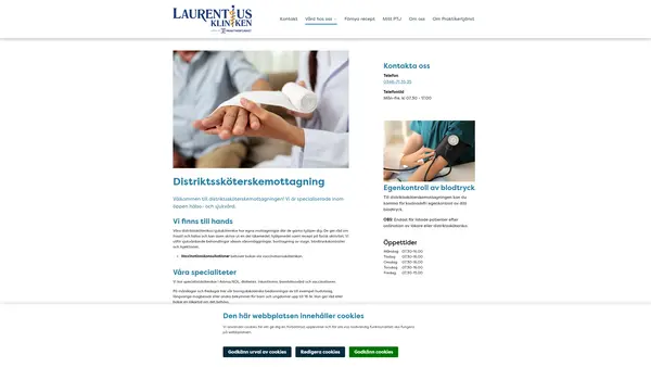 Distriktssköterskemottagningen Laurentiuskliniken, Falkenberg