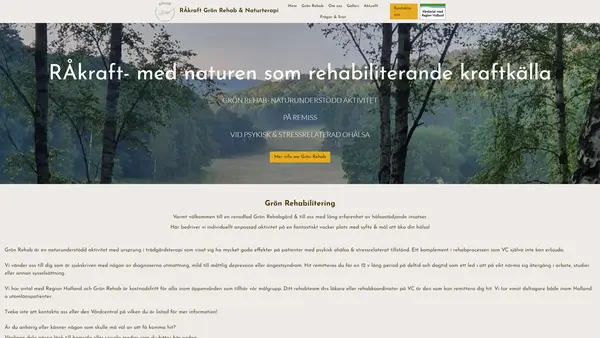 RÅkraft Grön Rehab och Naturterapi, Veddige