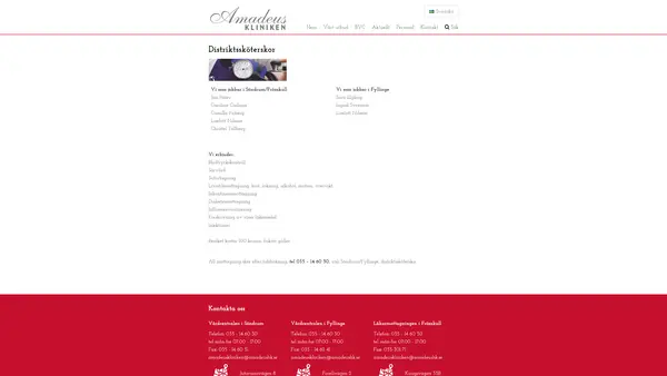 Distriktssköterskemottagningen Amadeuskliniken Söndrum, Halmstad