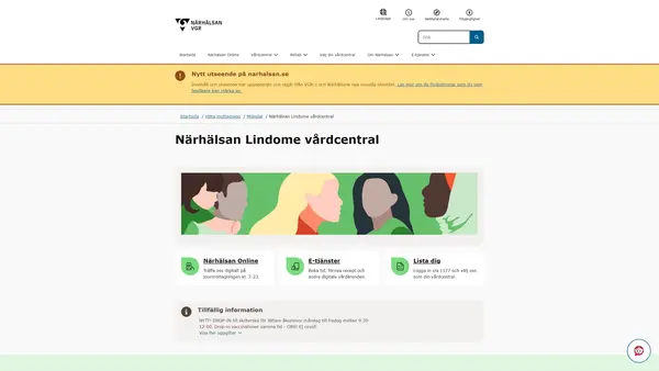 Närhälsan Lindome vårdcentral logo