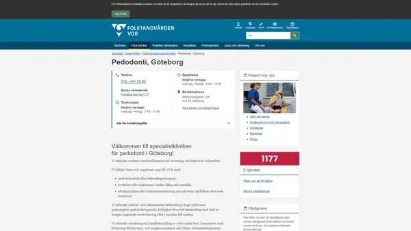 Specialistkliniken för pedodonti Göteborg, Göteborg