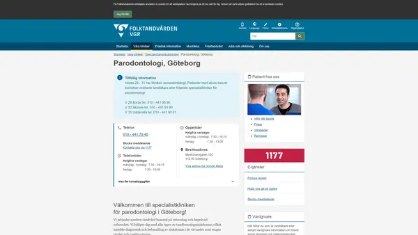 Specialistkliniken för parodontologi Göteborg, Göteborg