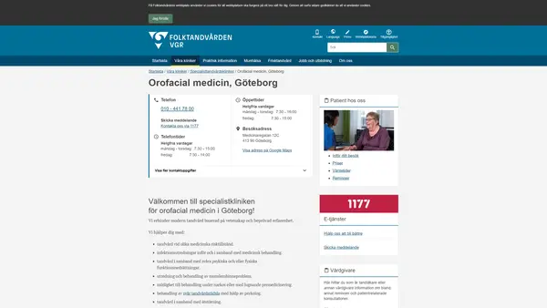 Specialistkliniken för orofacial medicin Göteborg, Göteborg