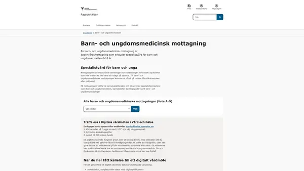 Kungshöjd barn- och ungdomsmedicinsk mottagning