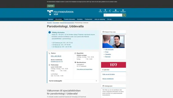 Specialistkliniken för parodontologi Uddevalla, Uddevalla