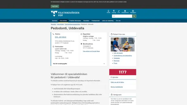 Specialistkliniken för pedodonti Uddevalla, Uddevalla