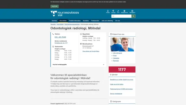 Specialistkliniken för odontologisk radiologi Mölndal, Mölndal