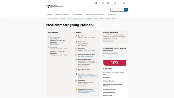 Medicinmottagning Mölndal, Mölndal