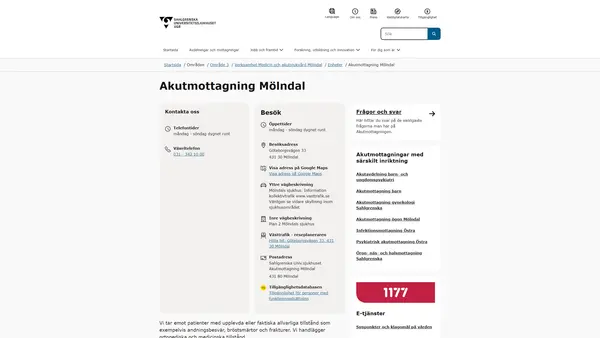 Akutmottagning Mölndal, Mölndal