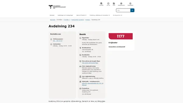 Avdelning 234, Mölndal