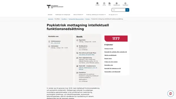 Psykiatrisk mottagning intellektuell funktionsnedsättning, Mölndal