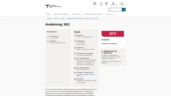 Avdelning 362, Göteborg