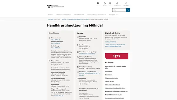 Handkirurgimottagning Mölndal logo