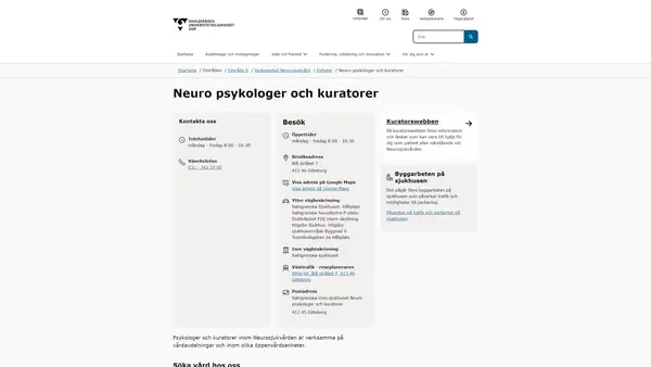 Neuro Psykologer och Kuratorer, Göteborg
