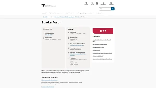 Stroke Forum, Göteborg