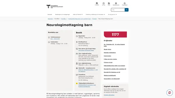 Neurologimottagning barn logo