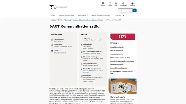 DART kommunikationsstöd, Göteborg