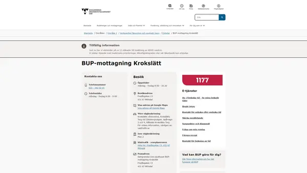 BUP-mottagning Krokslätt logo