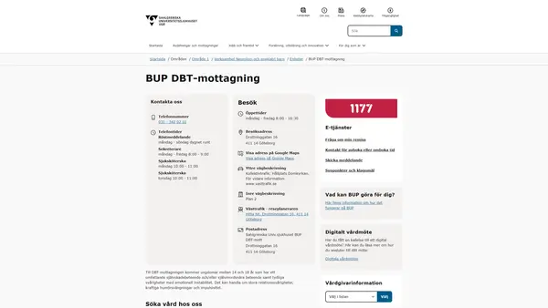 BUP DBT-mottagning, Göteborg
