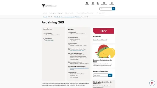 Avdelning 205, Mölndal