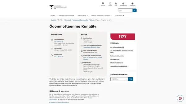 Ögonmottagning Kungälv, Kungälv