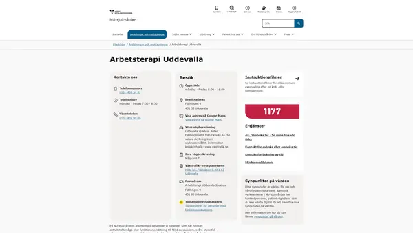 Arbetsterapi Uddevalla Sjukhus, Uddevalla