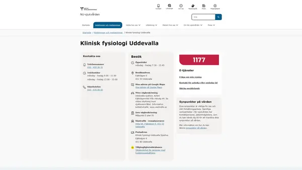 Klinisk fysiologi Uddevalla Sjukhus, Uddevalla