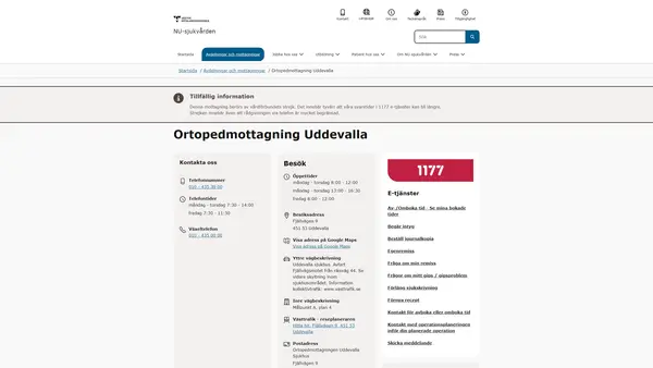 Ortopedimottagning Uddevalla Sjukhus, Uddevalla