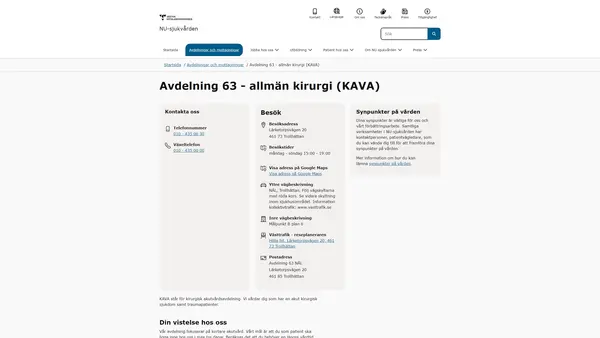 Avdelning 63 KAVA NÄL, Trollhättan